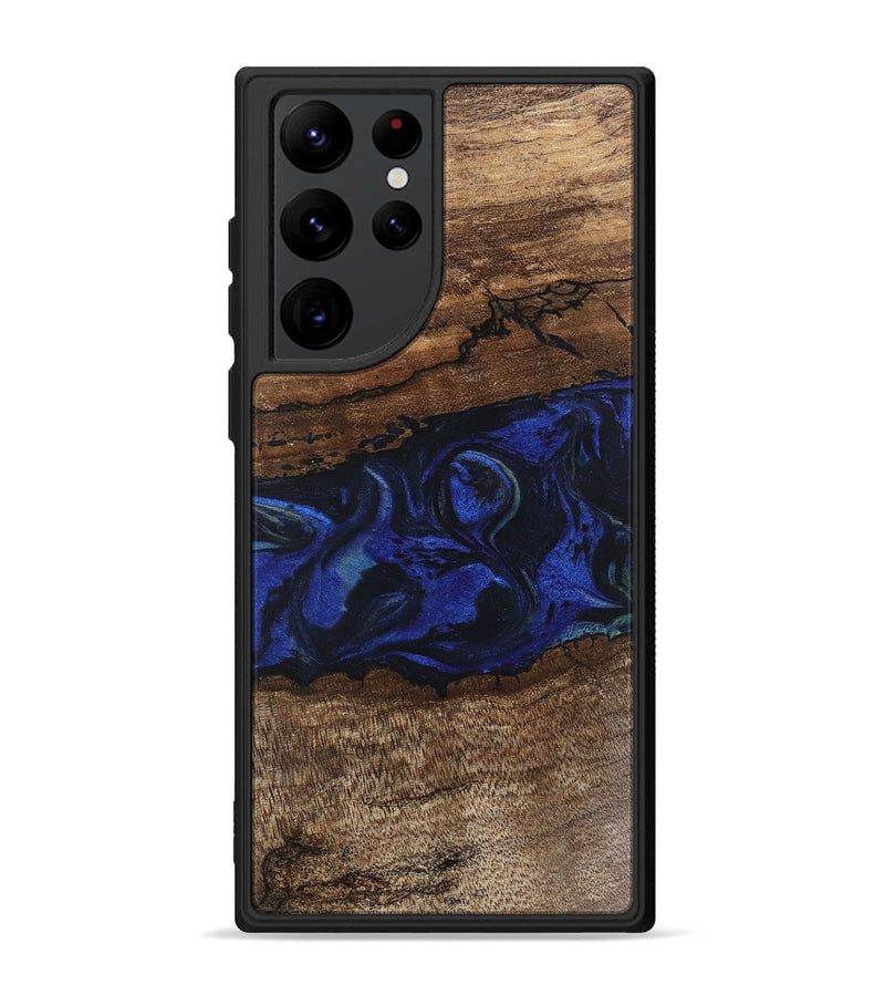 Galaxy S22 Ultra Wood Phone Case - Jemma (Blue, 746725)