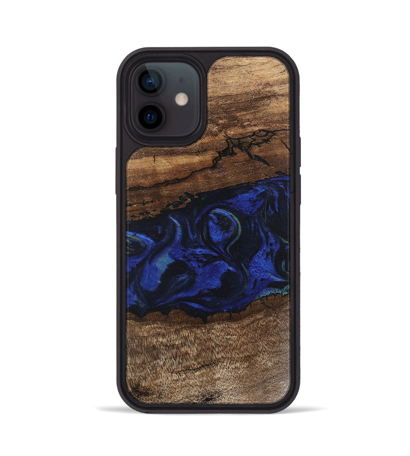 iPhone 12 Wood Phone Case - Jemma (Blue, 746725)