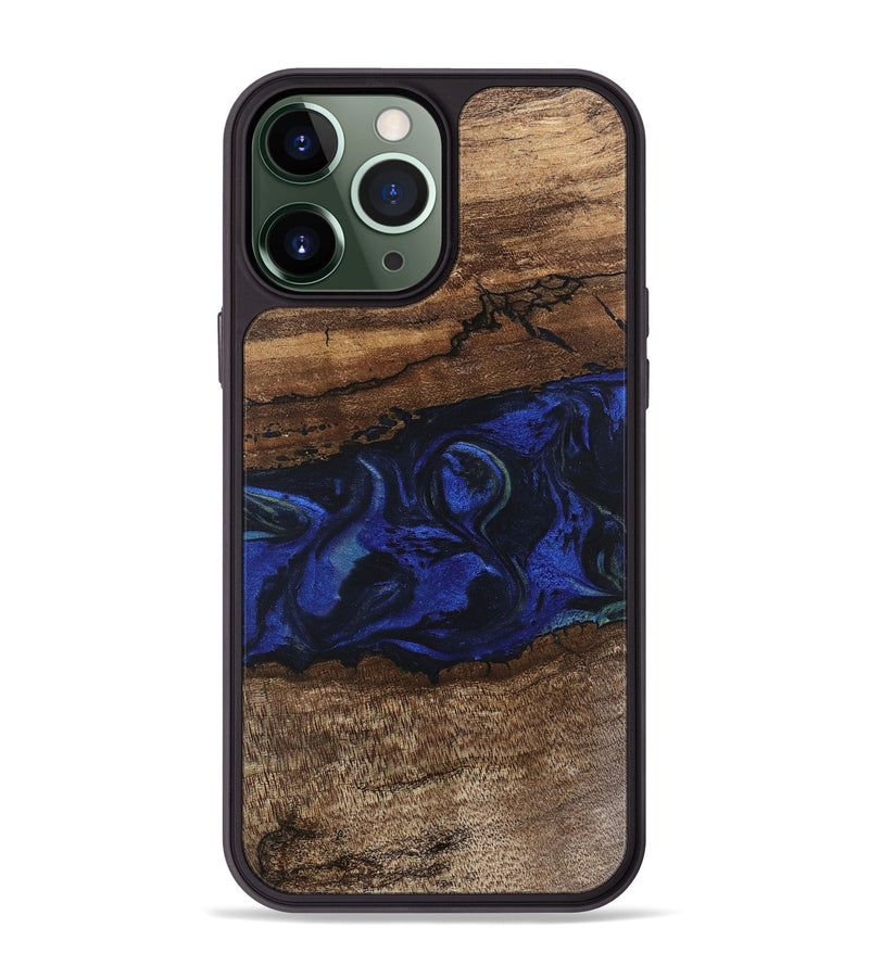 iPhone 13 Pro Max Wood Phone Case - Jemma (Blue, 746725)