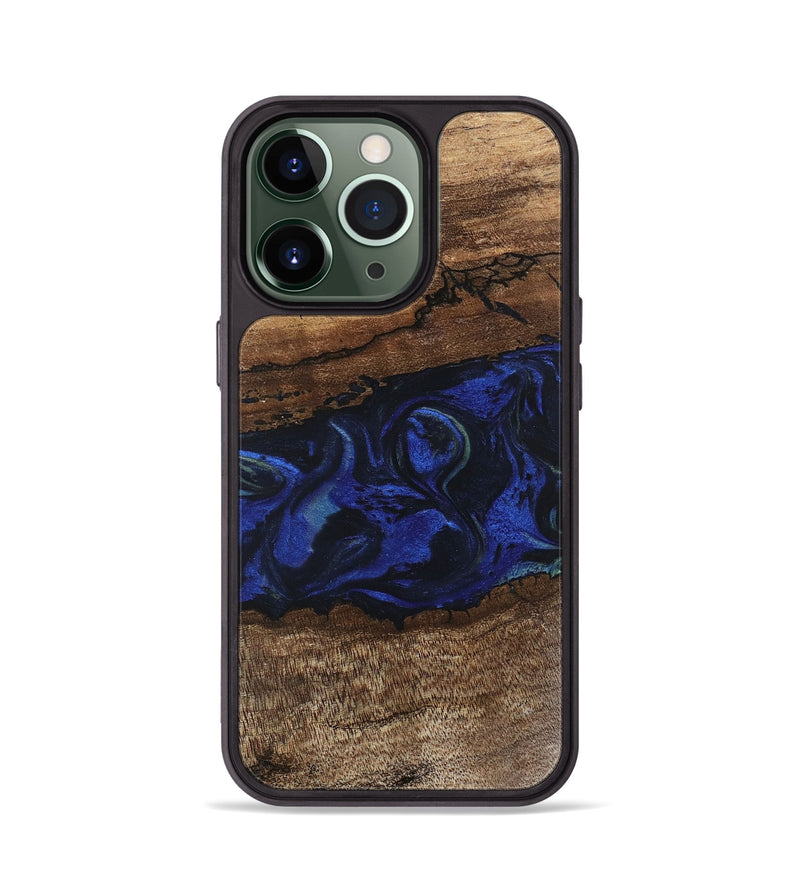 iPhone 13 Pro Wood Phone Case - Jemma (Blue, 746725)