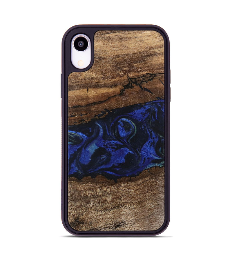 iPhone Xr Wood Phone Case - Jemma (Blue, 746725)