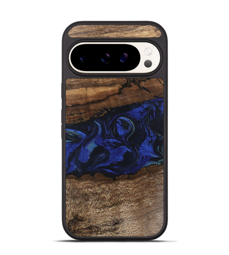 Pixel 9 Pro Wood Phone Case - Jemma (Blue, 746725)