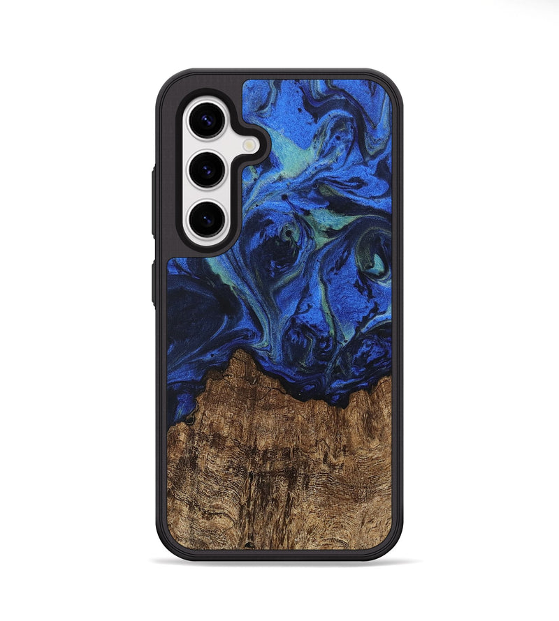 Galaxy S25 Plus Wood Phone Case - Carlee (Blue, 746726)