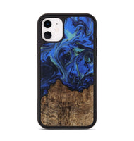 iPhone 11 Wood Phone Case - Carlee (Blue, 746726)