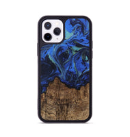 iPhone 11 Pro Wood Phone Case - Carlee (Blue, 746726)