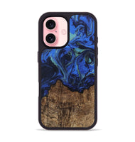 iPhone 16 Wood Phone Case - Carlee (Blue, 746726)