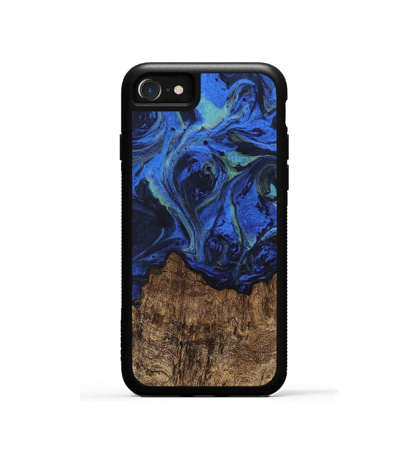 iPhone SE Wood Phone Case - Carlee (Blue, 746726)