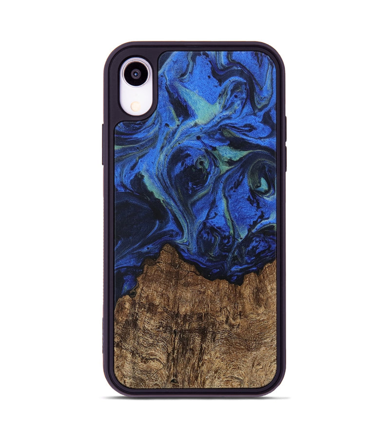 iPhone Xr Wood Phone Case - Carlee (Blue, 746726)