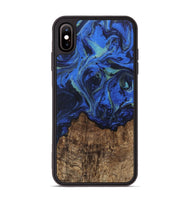 iPhone Xs Max Wood Phone Case - Carlee (Blue, 746726)