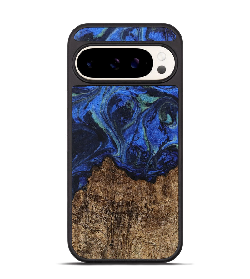 Pixel 9 Pro Wood Phone Case - Carlee (Blue, 746726)