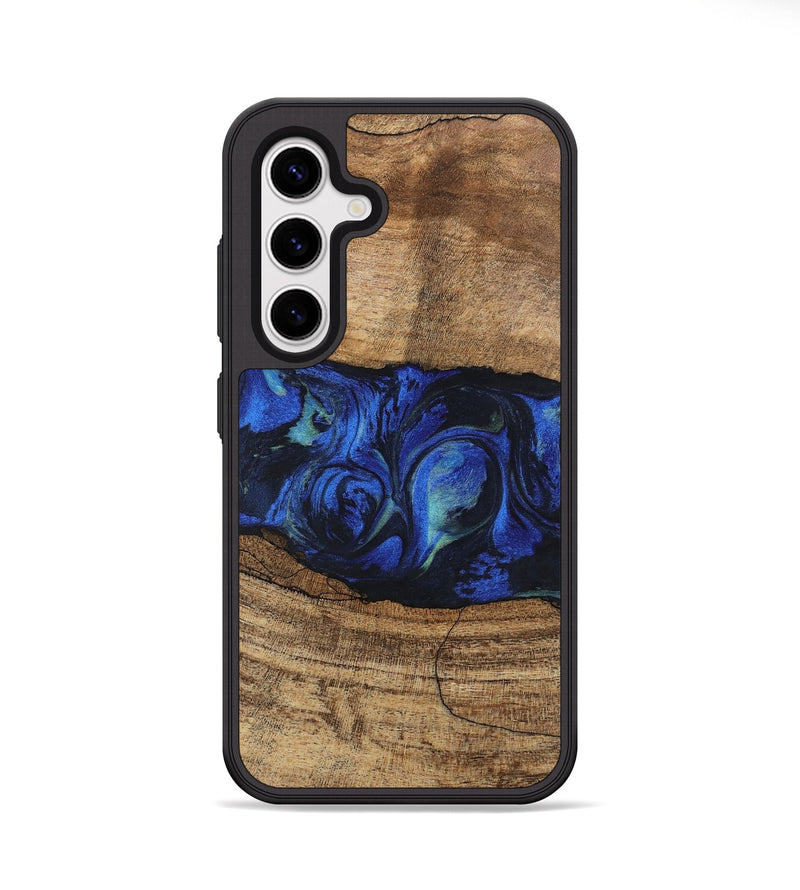 Galaxy S25 Wood Phone Case - Tawanda (Blue, 746730)