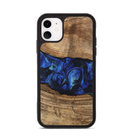 iPhone 11 Wood Phone Case - Tawanda (Blue, 746730)