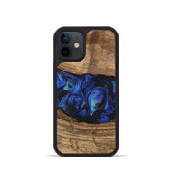 iPhone 12 mini Wood Phone Case - Tawanda (Blue, 746730)