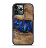 iPhone 13 Pro Max Wood Phone Case - Tawanda (Blue, 746730)