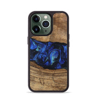 iPhone 13 Pro Wood Phone Case - Tawanda (Blue, 746730)