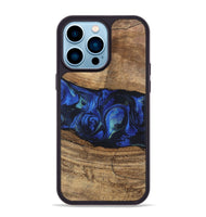 iPhone 14 Pro Max Wood Phone Case - Tawanda (Blue, 746730)