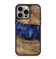 iPhone 15 Pro Max Wood Phone Case - Tawanda (Blue, 746730)