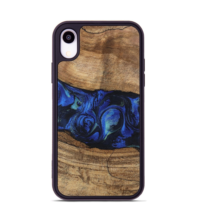 iPhone Xr Wood Phone Case - Tawanda (Blue, 746730)