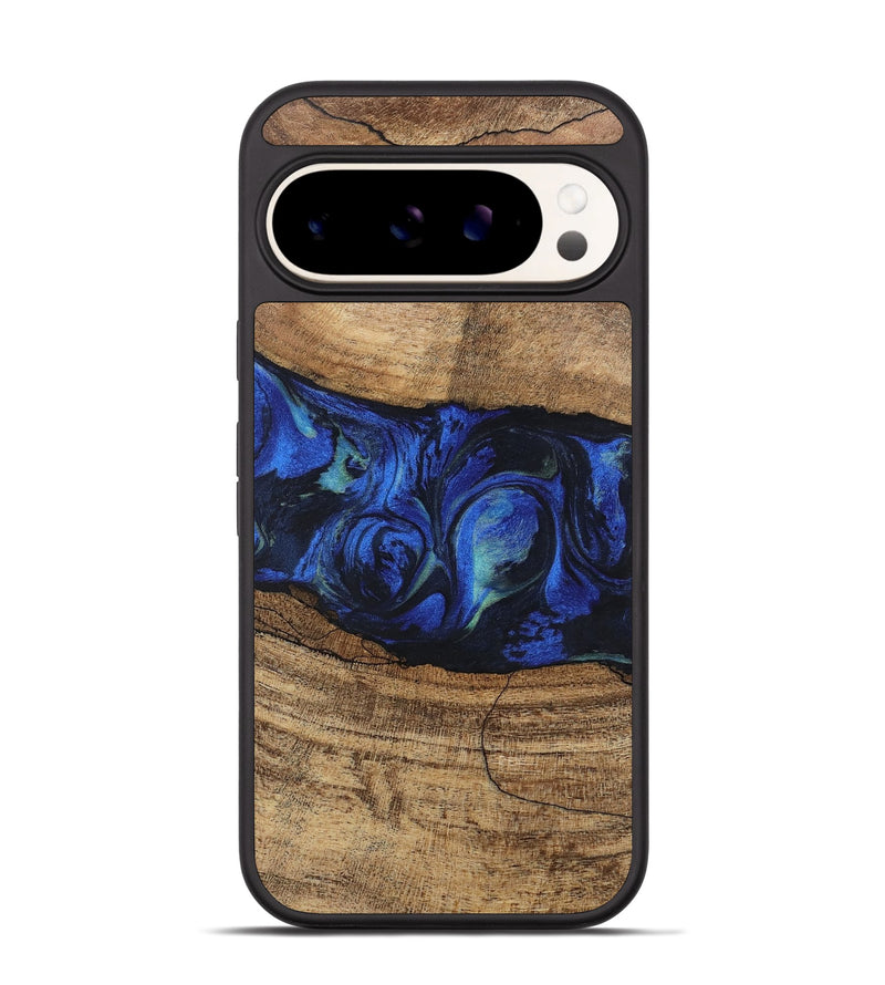 Pixel 9 Pro Wood Phone Case - Tawanda (Blue, 746730)