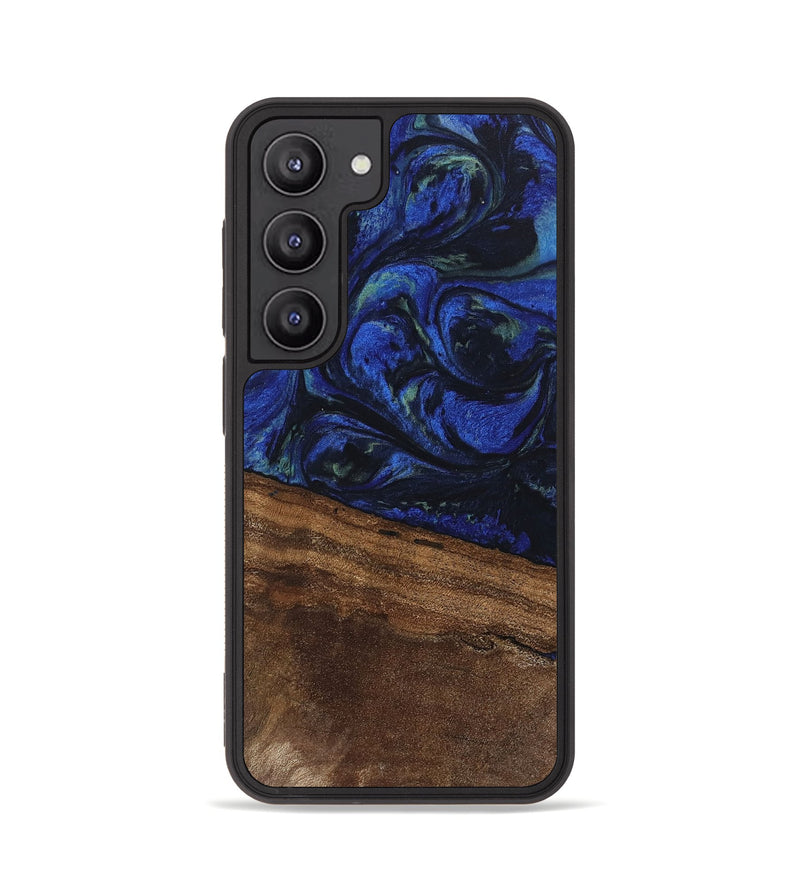 Galaxy S23 Wood Phone Case - Aimee (Blue, 746737)