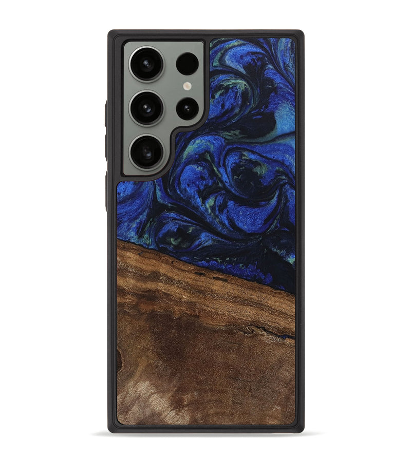 Galaxy S23 Ultra Wood Phone Case - Aimee (Blue, 746737)