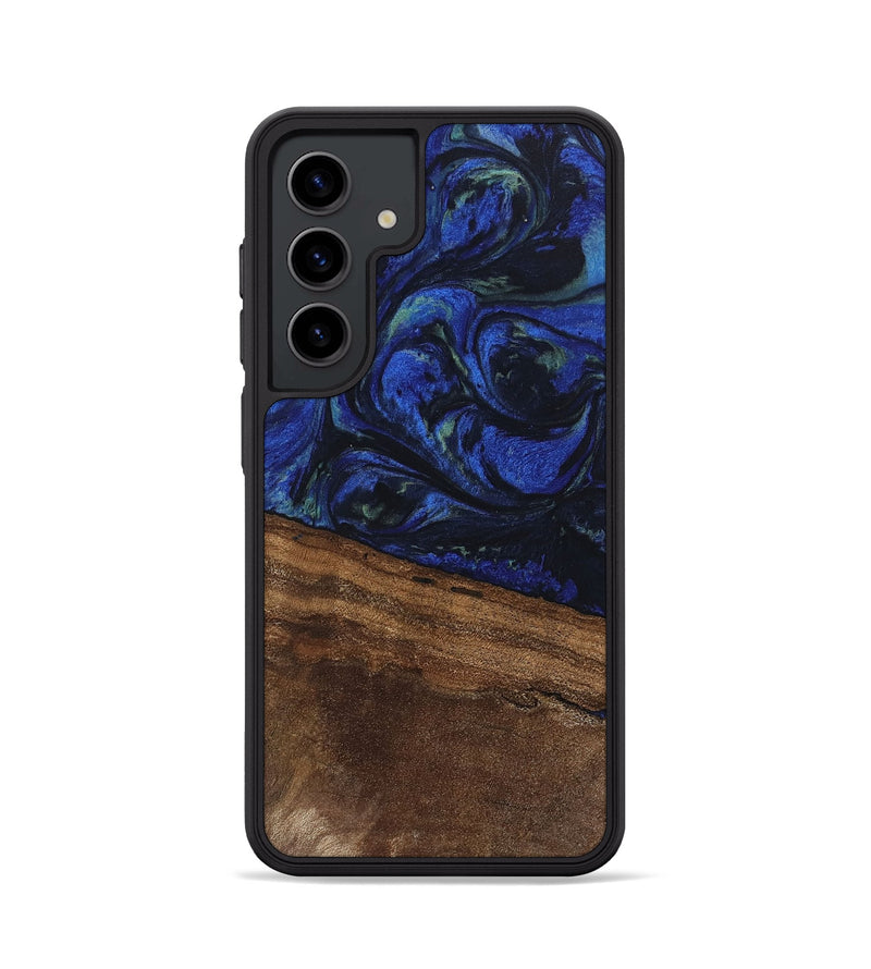 Galaxy S24 Wood Phone Case - Aimee (Blue, 746737)