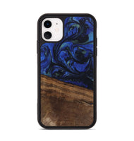 iPhone 11 Wood Phone Case - Aimee (Blue, 746737)