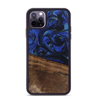 iPhone 11 Pro Max Wood Phone Case - Aimee (Blue, 746737)