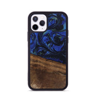 iPhone 11 Pro Wood Phone Case - Aimee (Blue, 746737)