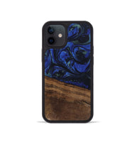 iPhone 12 mini Wood Phone Case - Aimee (Blue, 746737)