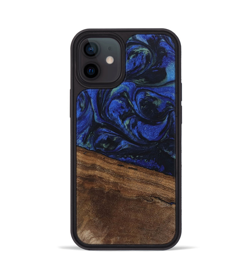 iPhone 12 Wood Phone Case - Aimee (Blue, 746737)