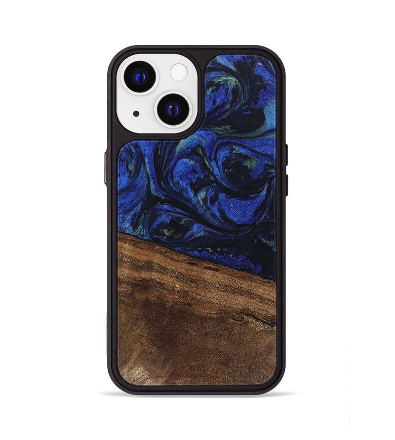 iPhone 13 Wood Phone Case - Aimee (Blue, 746737)