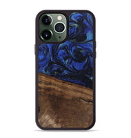 iPhone 13 Pro Max Wood Phone Case - Aimee (Blue, 746737)