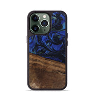 iPhone 13 Pro Wood Phone Case - Aimee (Blue, 746737)