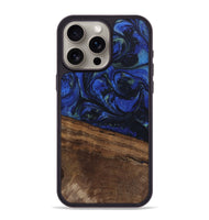 iPhone 15 Pro Max Wood Phone Case - Aimee (Blue, 746737)