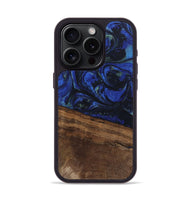 iPhone 15 Pro Wood Phone Case - Aimee (Blue, 746737)