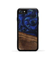 iPhone SE Wood Phone Case - Aimee (Blue, 746737)