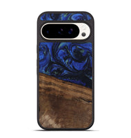 Pixel 9 Wood Phone Case - Aimee (Blue, 746737)