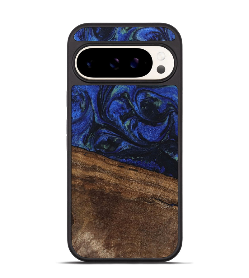 Pixel 9 Pro Wood Phone Case - Aimee (Blue, 746737)