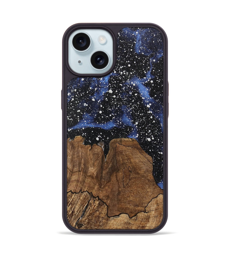 iPhone 15 Wood Phone Case - Mellie (Cosmos, 746745)