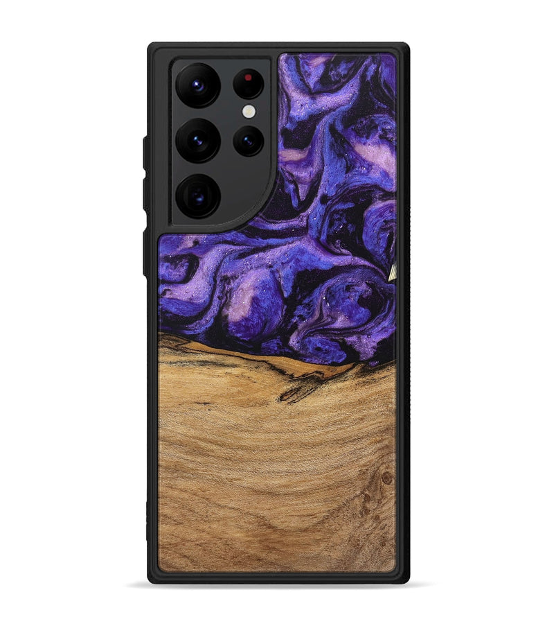 Galaxy S22 Ultra Wood Phone Case - Karyme (Purple, 746751)