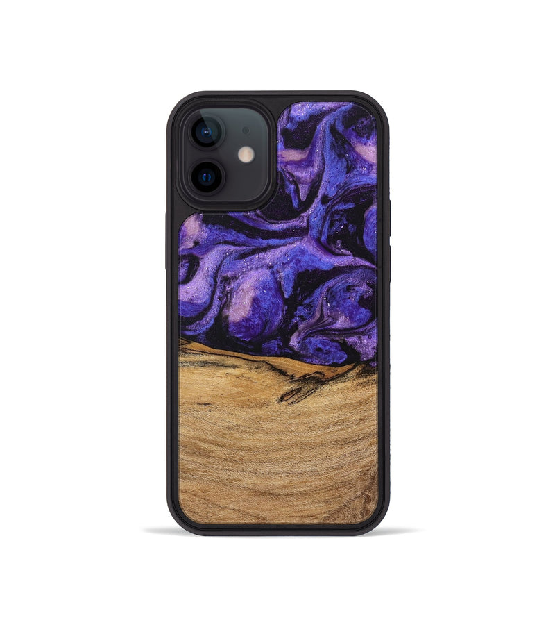 iPhone 12 mini Wood Phone Case - Karyme (Purple, 746751)