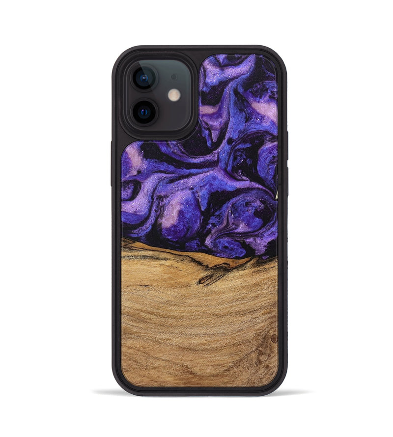 iPhone 12 Wood Phone Case - Karyme (Purple, 746751)