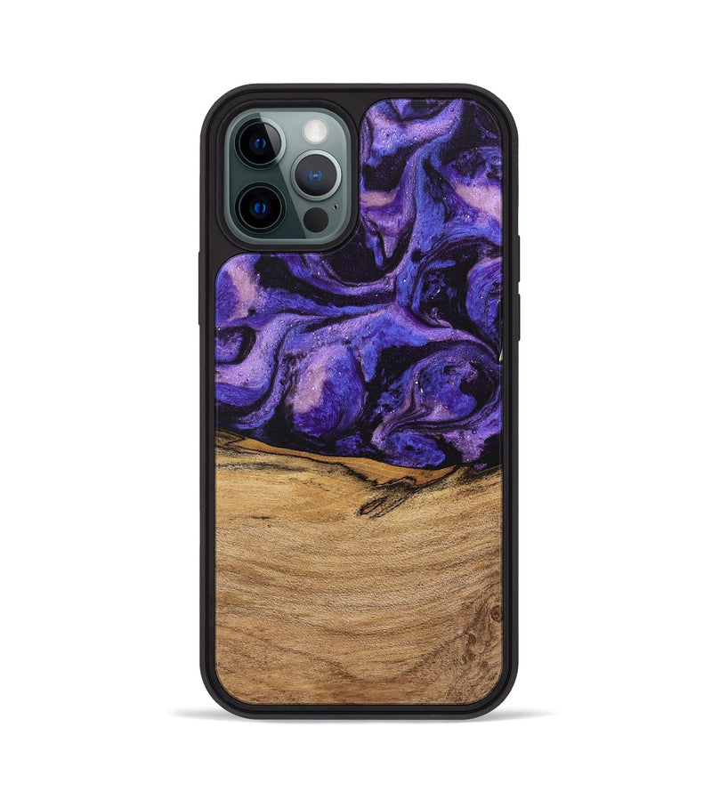 iPhone 12 Pro Wood Phone Case - Karyme (Purple, 746751)