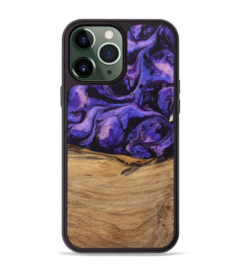 iPhone 13 Pro Max Wood Phone Case - Karyme (Purple, 746751)