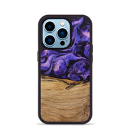 iPhone 14 Pro Wood Phone Case - Karyme (Purple, 746751)