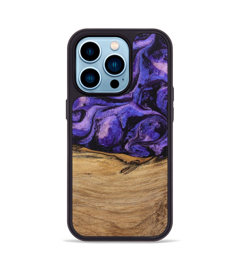 iPhone 14 Pro Wood Phone Case - Karyme (Purple, 746751)