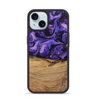 iPhone 15 Wood Phone Case - Karyme (Purple, 746751)