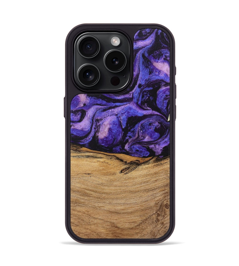 iPhone 15 Pro Wood Phone Case - Karyme (Purple, 746751)