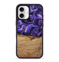 iPhone 16 Plus Wood Phone Case - Karyme (Purple, 746751)